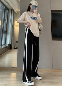 Γυναικείο ψηλόμεσο αθλητικό παντελόνι με γραβάτες