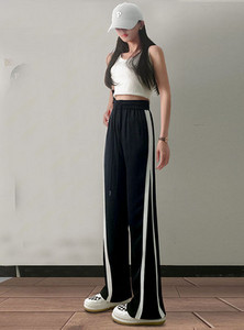 Γυναικείο ψηλόμεσο αθλητικό παντελόνι με γραβάτες