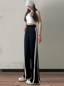 Γυναικείο ψηλόμεσο αθλητικό παντελόνι με γραβάτες