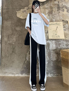 Γυναικείο ψηλόμεσο αθλητικό παντελόνι με γραβάτες