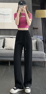 Γυναικείο casual ψηλόμεσο παντελόνι με τσέπη