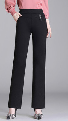 Pantaloni negri eleganti cu design curat