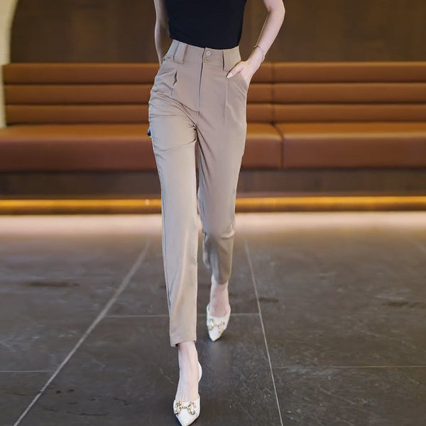 Elegantne ženske hlače s visokim strukom