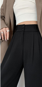 Дамски панталон с висока талия - ежедневни