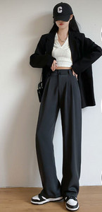 Дамски панталон с висока талия - ежедневни