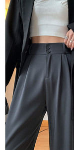 Дамски панталон с висока талия - ежедневни