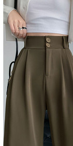 Дамски панталон с висока талия - ежедневни