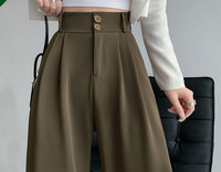 Дамски панталон с висока талия - ежедневни