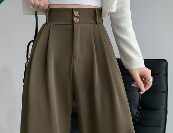 Дамски панталон с висока талия - ежедневни