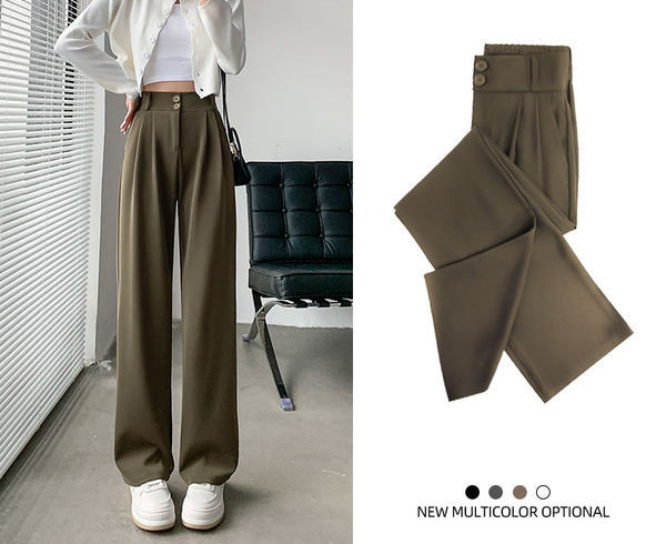 Дамски панталон с висока талия - ежедневни