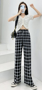 Női sportnadrág magas derékkal, zsebbel