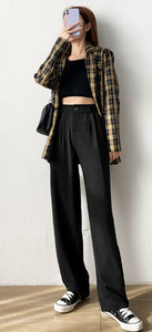 Elegáns női hosszú nadrág magas derékkal