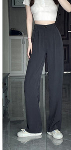 Elegáns női hosszú nadrág magas derékkal