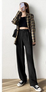 Elegáns női hosszú nadrág magas derékkal