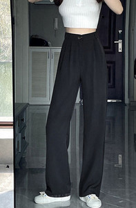 Elegáns női hosszú nadrág magas derékkal