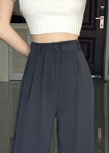 Elegáns női hosszú nadrág magas derékkal