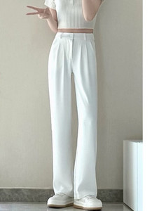 Elegáns női hosszú nadrág magas derékkal