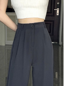 Elegáns női hosszú nadrág magas derékkal