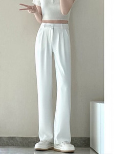 Elegáns női hosszú nadrág magas derékkal