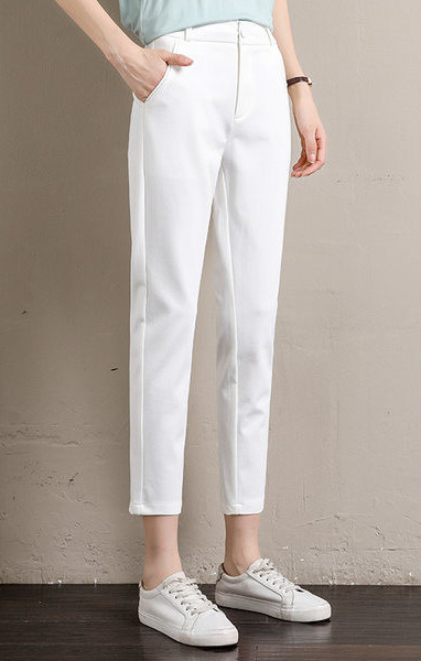 Elegantne ženske hlače s džepom