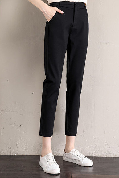 Elegantne ženske hlače s džepom