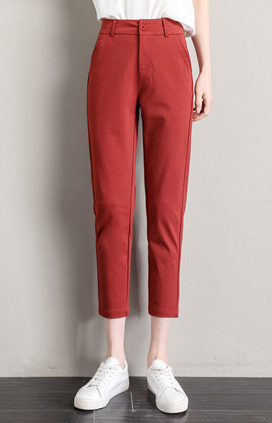 Elegantne ženske hlače s džepom