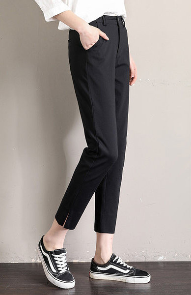 Elegantne ženske hlače s džepom