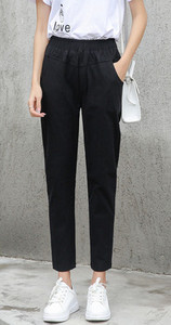 Ежедневен дамски панталон с джоб  в различни цветове