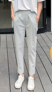 Ежедневен дамски панталон с джоб  в различни цветове