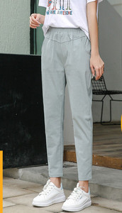 Ежедневен дамски панталон с джоб  в различни цветове