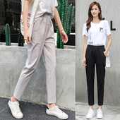 Ежедневен дамски панталон с джоб  в различни цветове