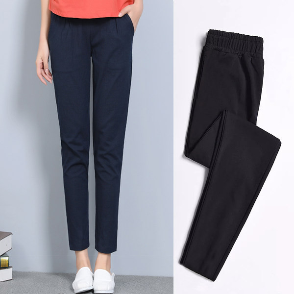 Alkalmi pamutnadrág különböző színekben zsebbel