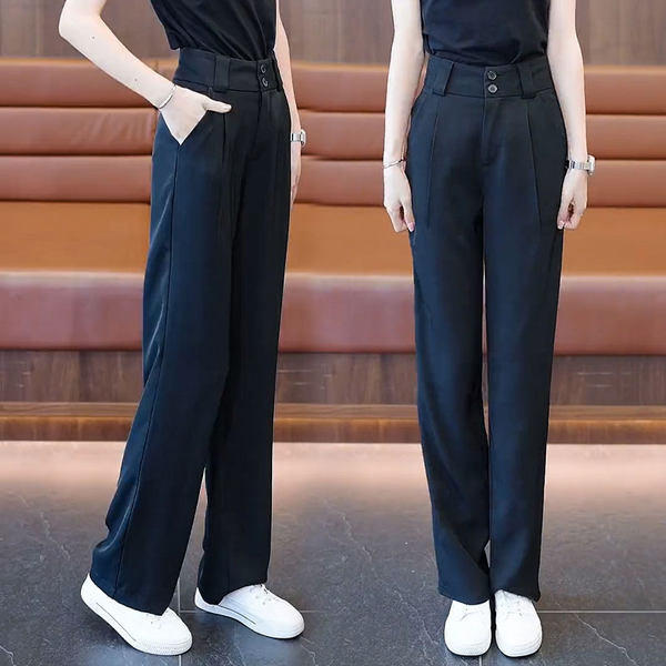 Naiste püksid - kõrge vöökohaga kahes värvitoonis