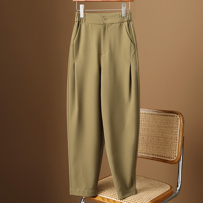 Casual γυναικείο παντελόνι με τσέπη και λάστιχο