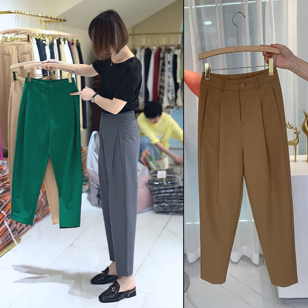 Női nadrág - vékony, egyenes modell