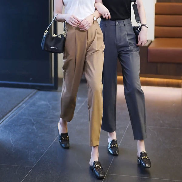 Női nadrág - vékony, egyenes modell