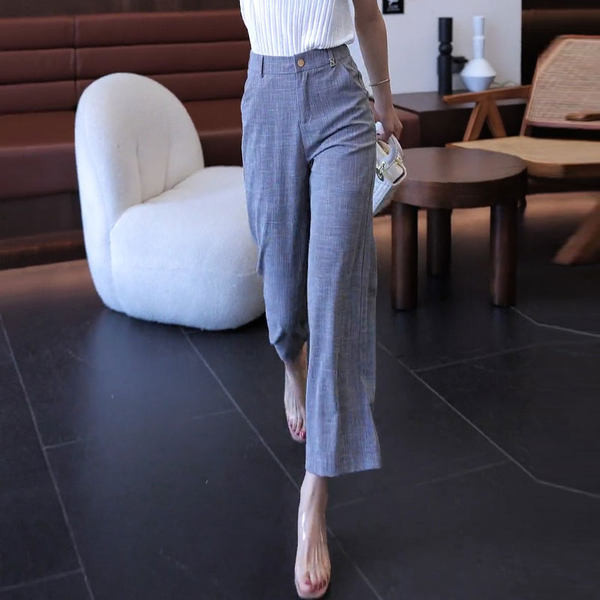 Női nadrág magas derékkal - 9/8-as modell