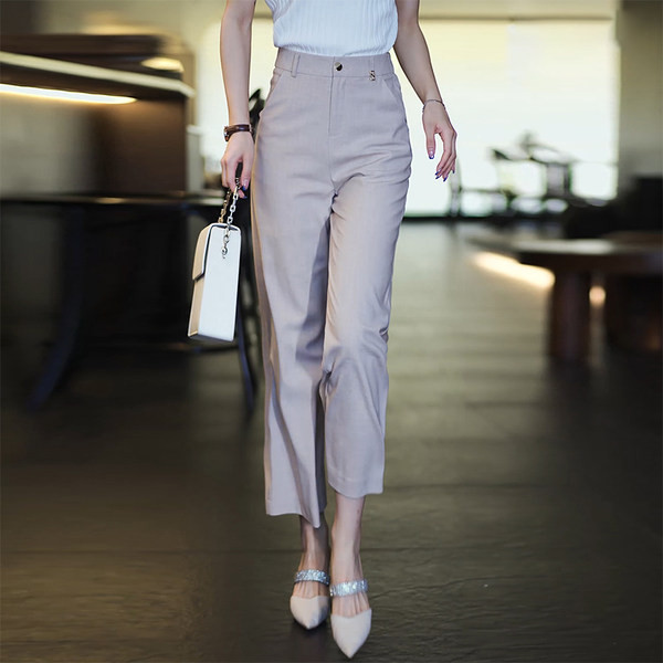 Női nadrág magas derékkal - 9/8-as modell