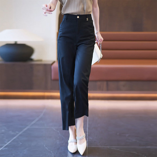 Női nadrág magas derékkal - 9/8-as modell