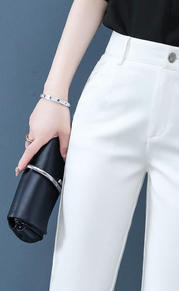 Naiste püksid - puhas sirge mudel kahes värvitoonis