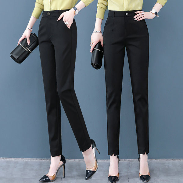 Naiste püksid - puhas sirge mudel kahes värvitoonis