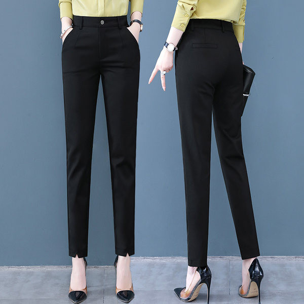 Naiste püksid - puhas sirge mudel kahes värvitoonis