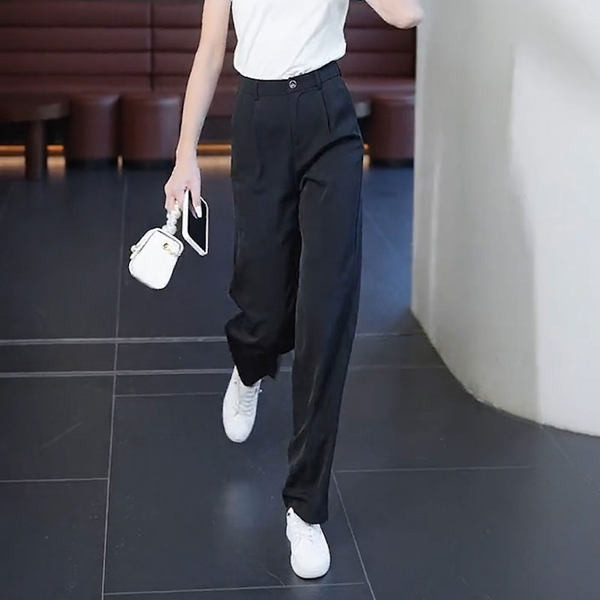 Elegáns női nadrág magas derékkal