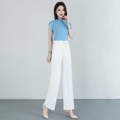 Γυναικείο κομψό παντελόνι με διακοσμητική ζώνη