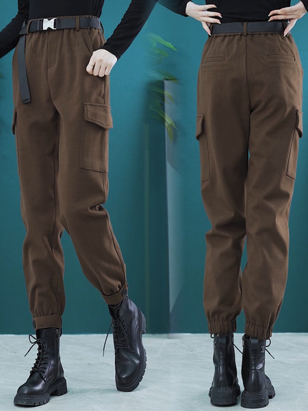 Naiste vabaaja püksid - taskuga