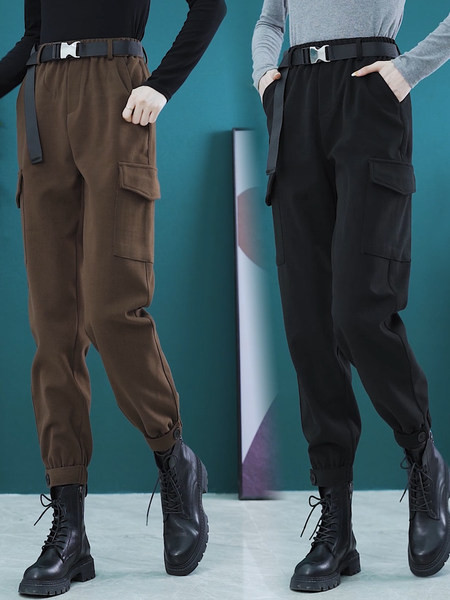 Naiste vabaaja püksid - taskuga