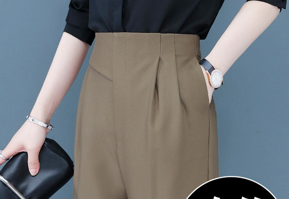 Ženske luksuzne hlače visokog struka