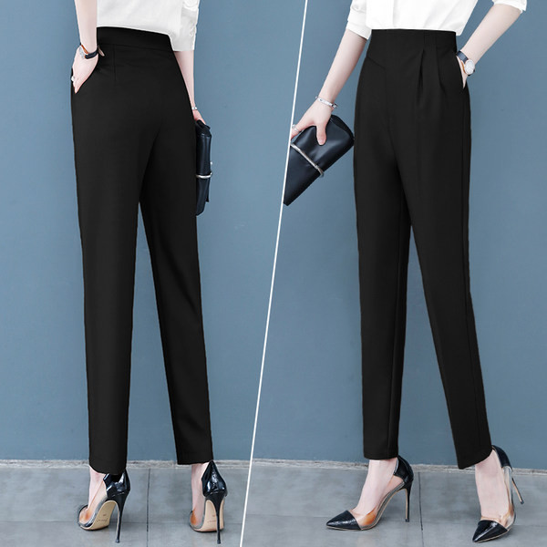 Ženske luksuzne hlače visokog struka