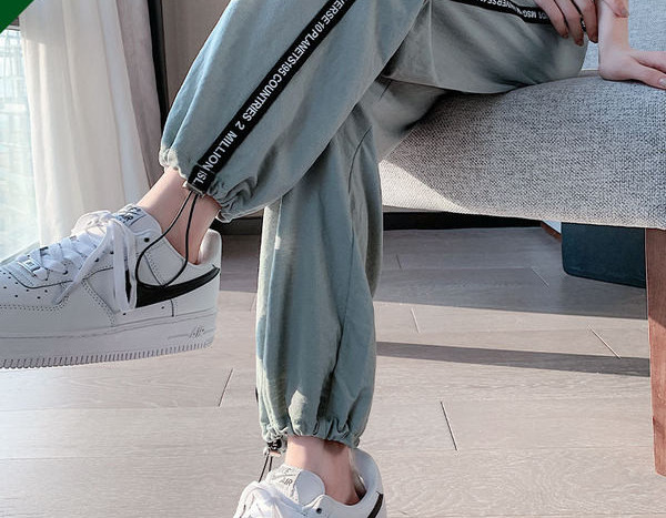 Ženske hlače visokog struka - sportski široki kroj