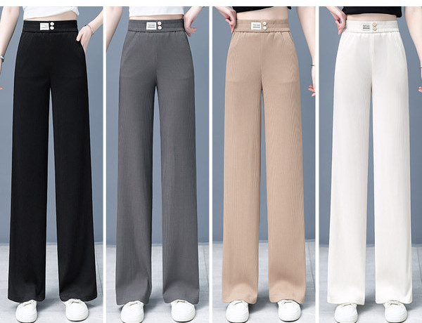 Laiad kummiku ja taskuga naistepüksid